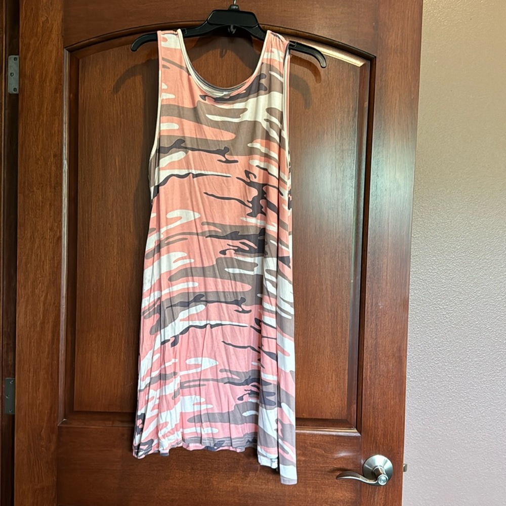Camo dress with pockets